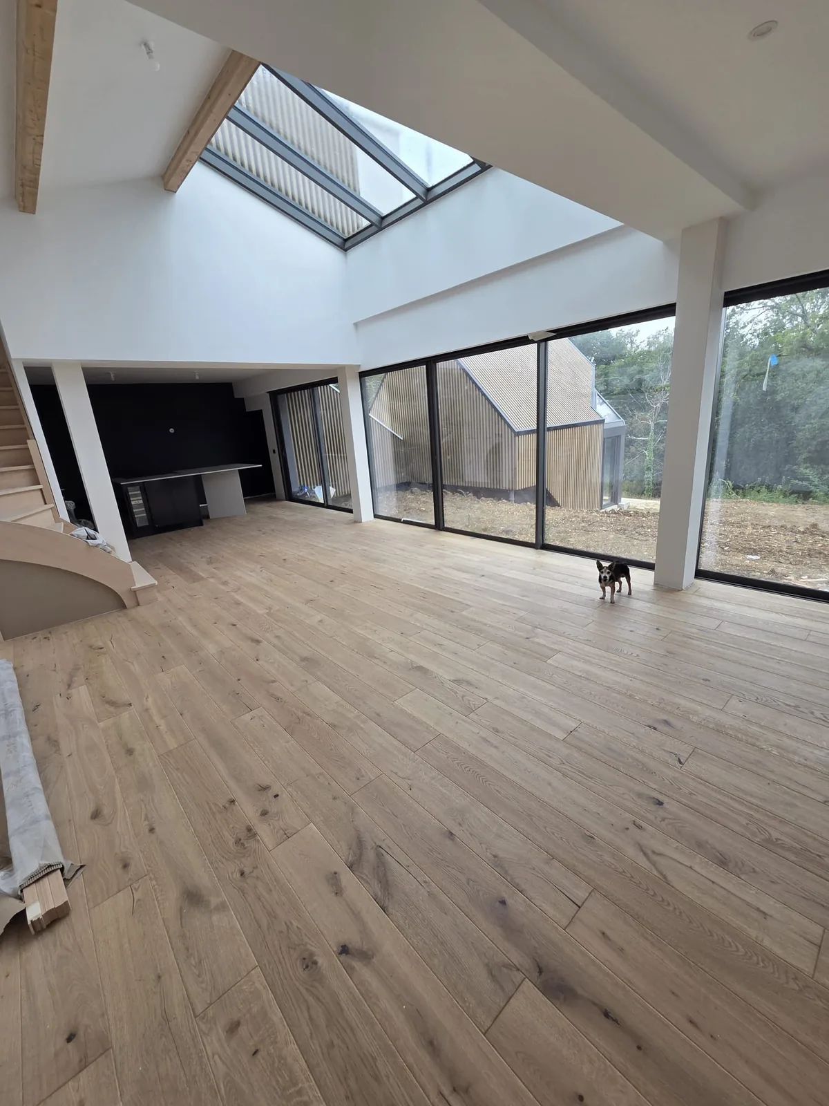 Grandes baies vitrées posées par AS de Bâtiment